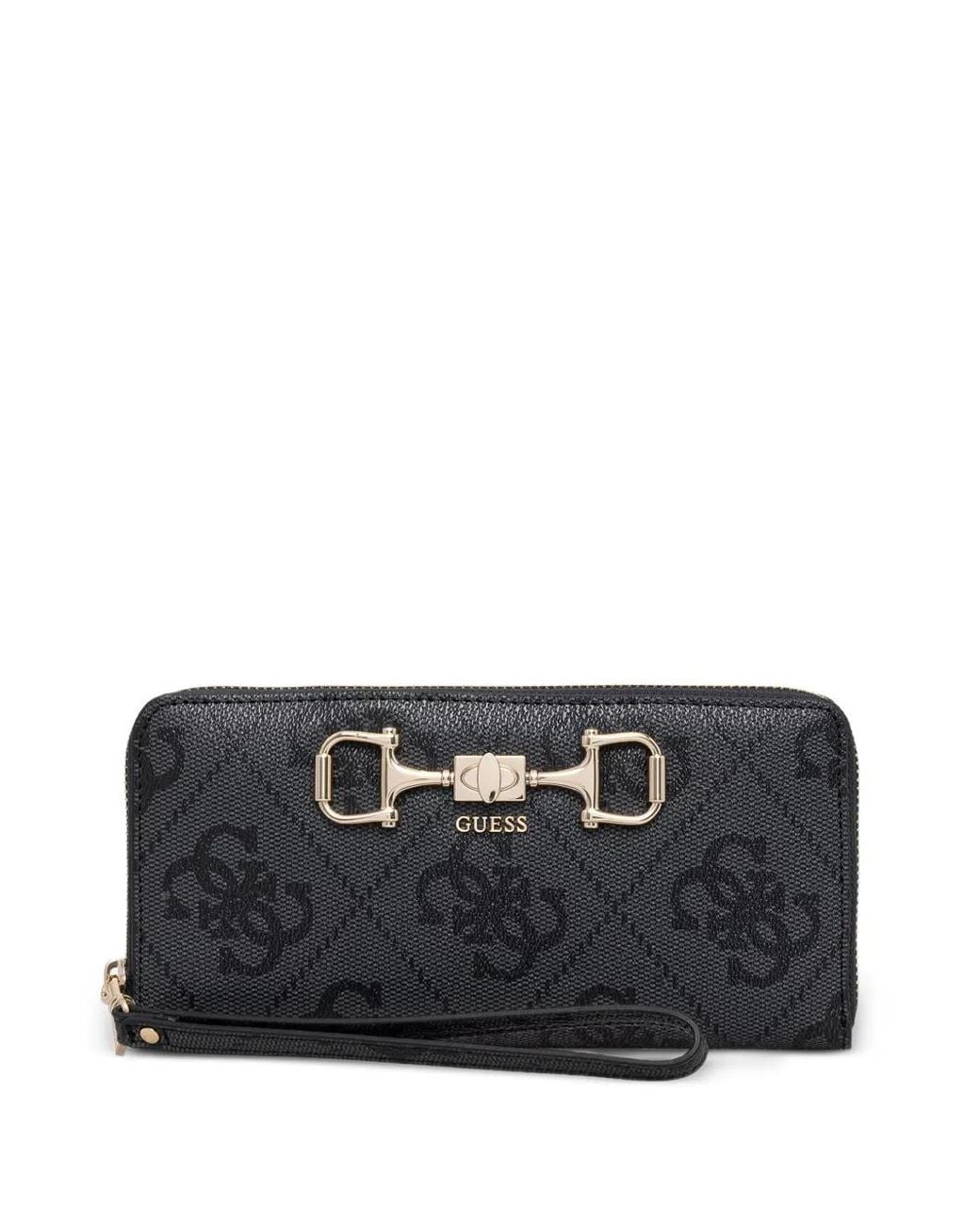 Guess Black Logo-Print Wallet
