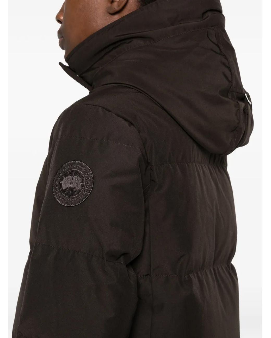 Canada Goose Black Louise Quilted Hooded Coat