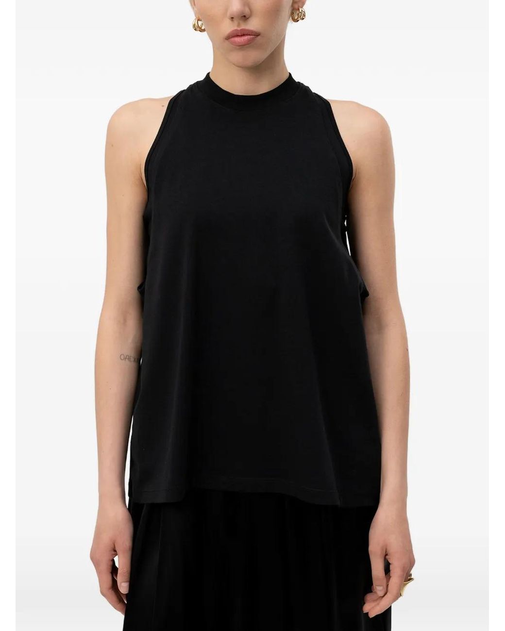 DARKPARK Black Racer-Back Sleeveless Top