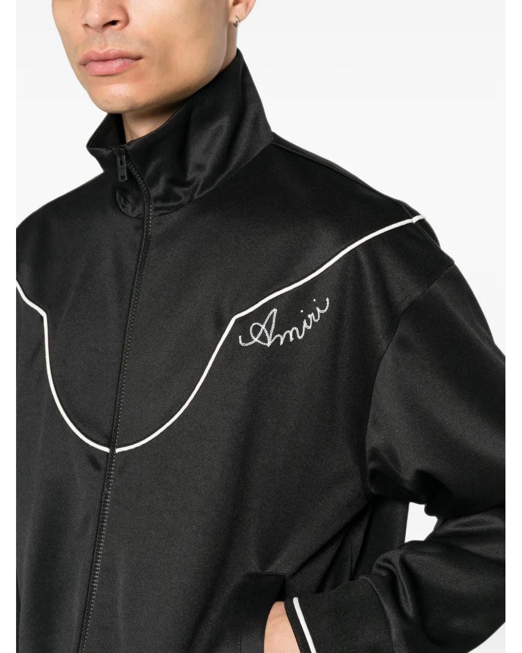 Amiri Black Veste De Sport Western for men