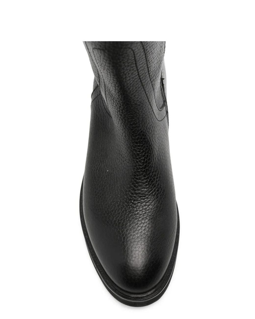 ADRIANNA FERETTI Black Block-Heel Knee-High Boots
