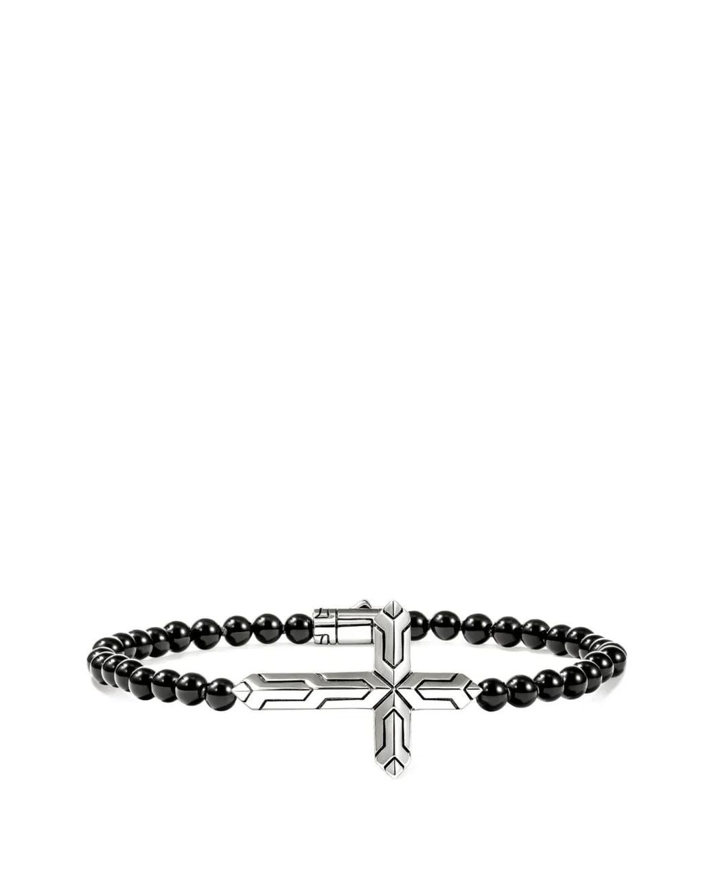 John Hardy White Icon Cross-Detail Bracelet for men