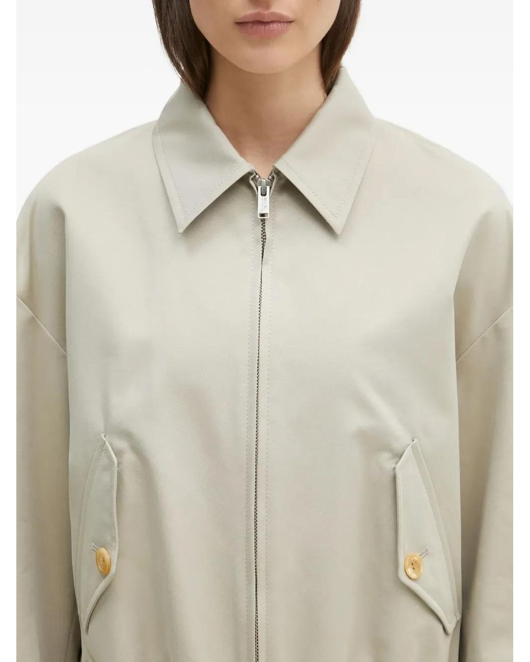 Undercover Natural Reißverschluss-Jacke Mit Schnürung