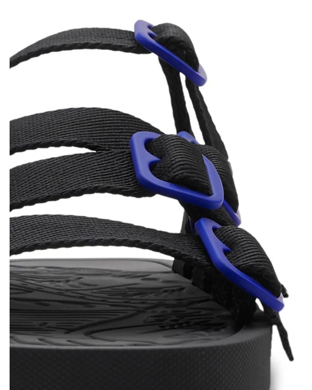 Burberry Blue Nylon Strap Sandals for men