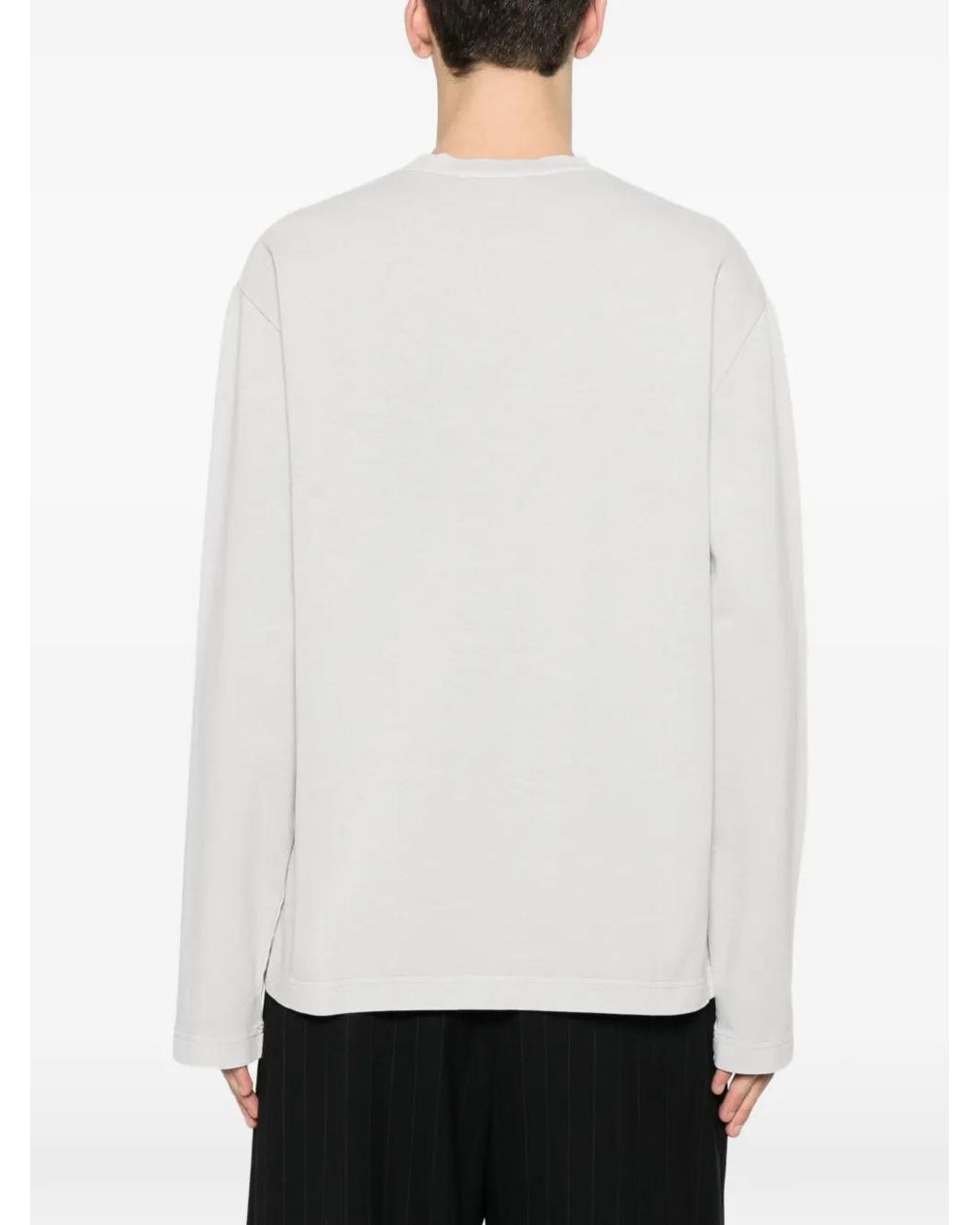 Jacquemus White T-Shirt À Manches Longues