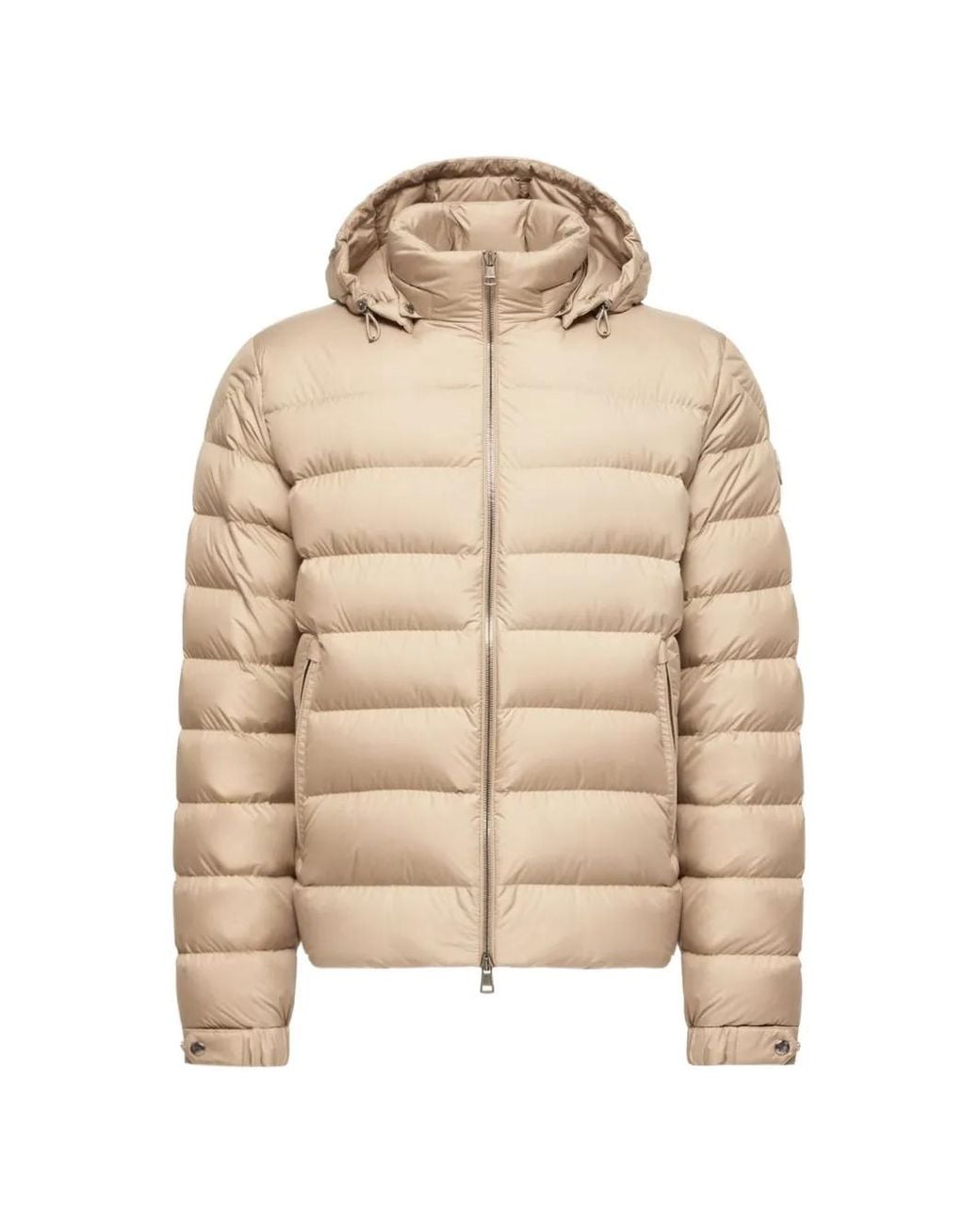 Moncler Natural Arneb Hooded Short Down Jacket for men