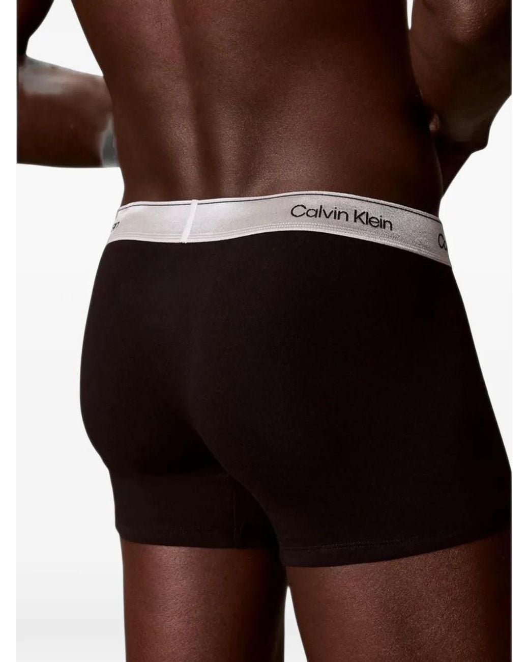 Calvin Klein White Logo-Waistband Boxers (Set Of Three) for men