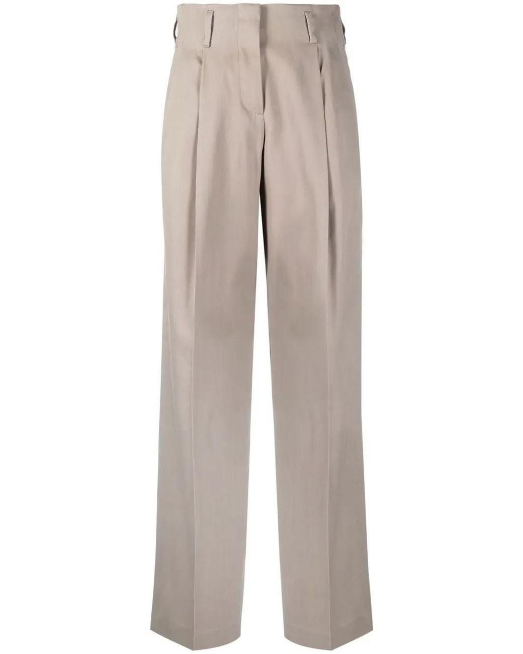 Golden Goose Deluxe Brand Natural Tailored Pleated Trousers