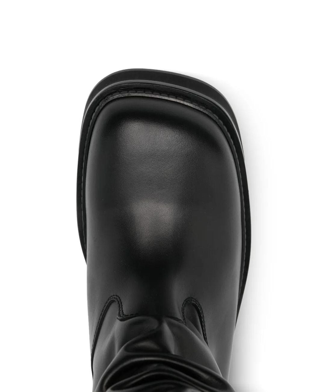 The Attico Black New Robin Passeggiata Ruched Slouchy Boots