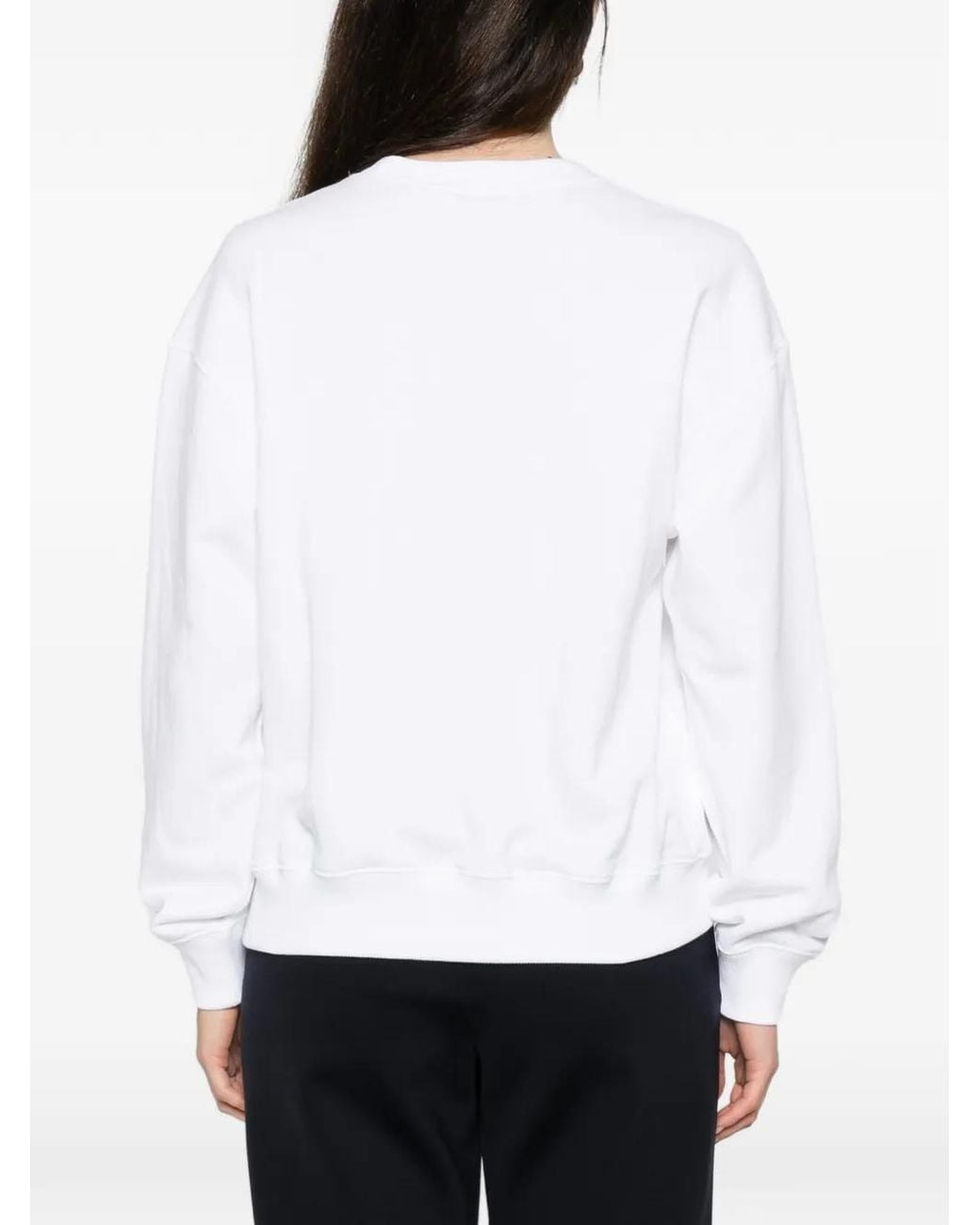 Polo Ralph Lauren White Logo Crew Neck Sweatshirt