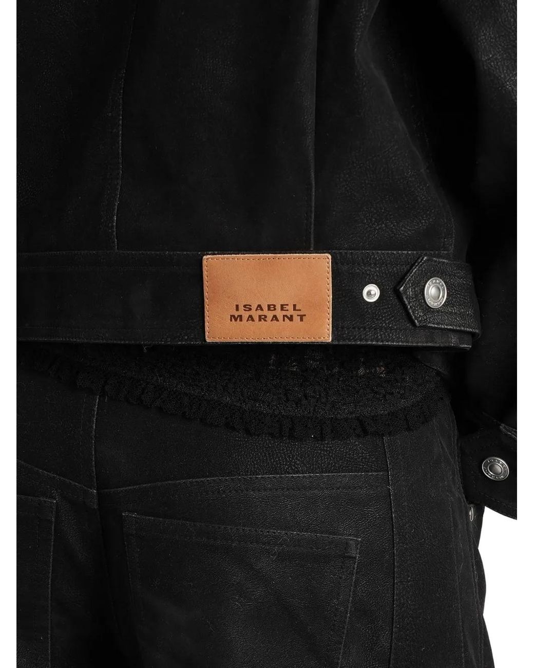 Isabel Marant Black Zip-Up Panelled Jacket