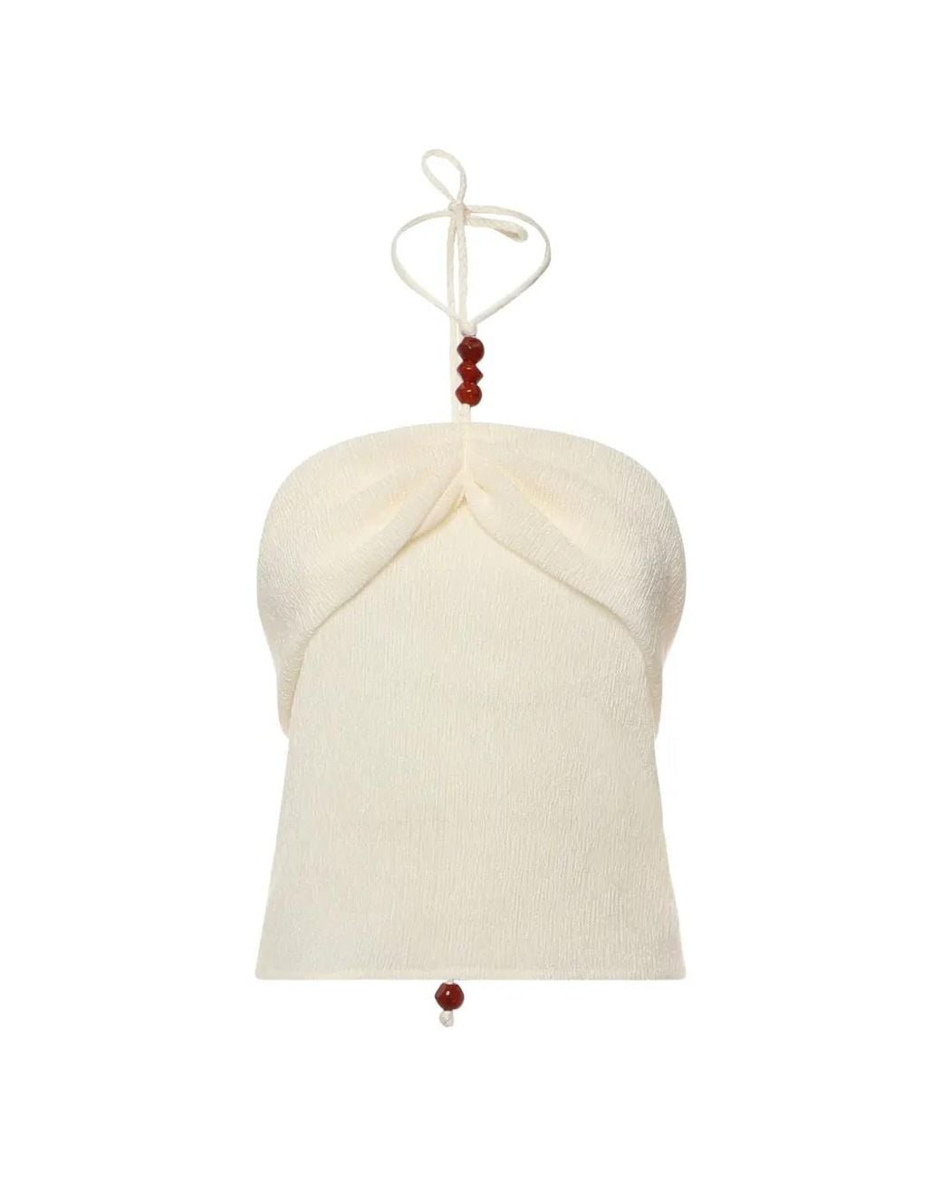 Magda Butrym White Halterneck Top