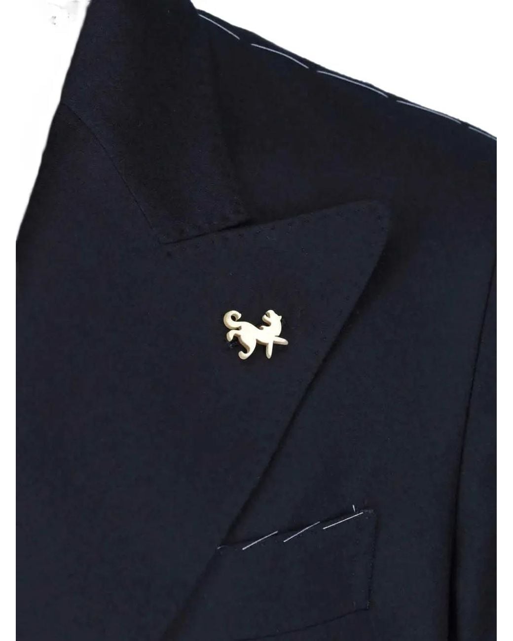 Tombolini Blue Double-Breasted Suit for men
