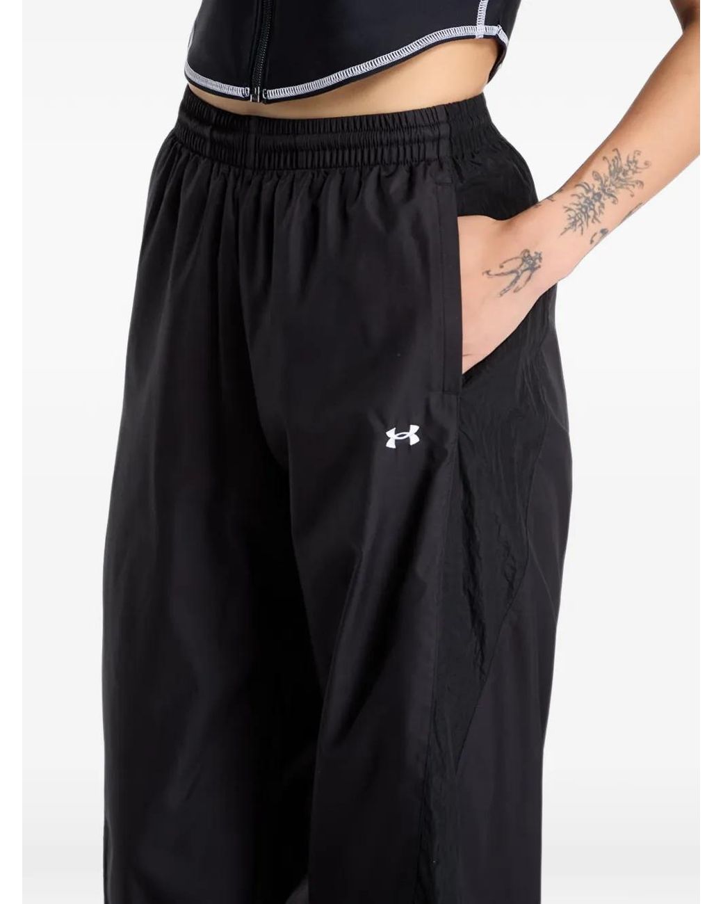 Under Armour Black Pantalon De Jogging À Logo Imprimé