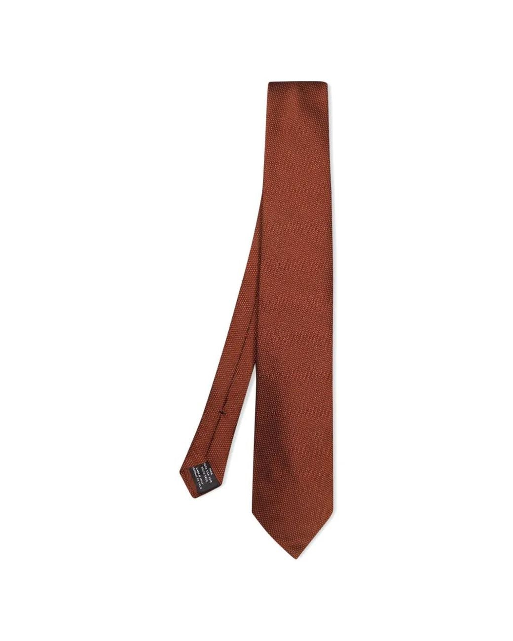 Tom Ford Brown Micro-Patterned Silk Tie for men