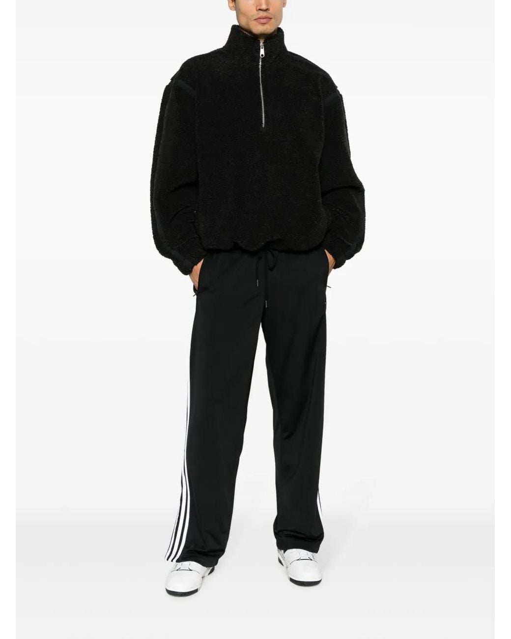 Adidas Black Adicolor Classics Firebird Track Trousers for men
