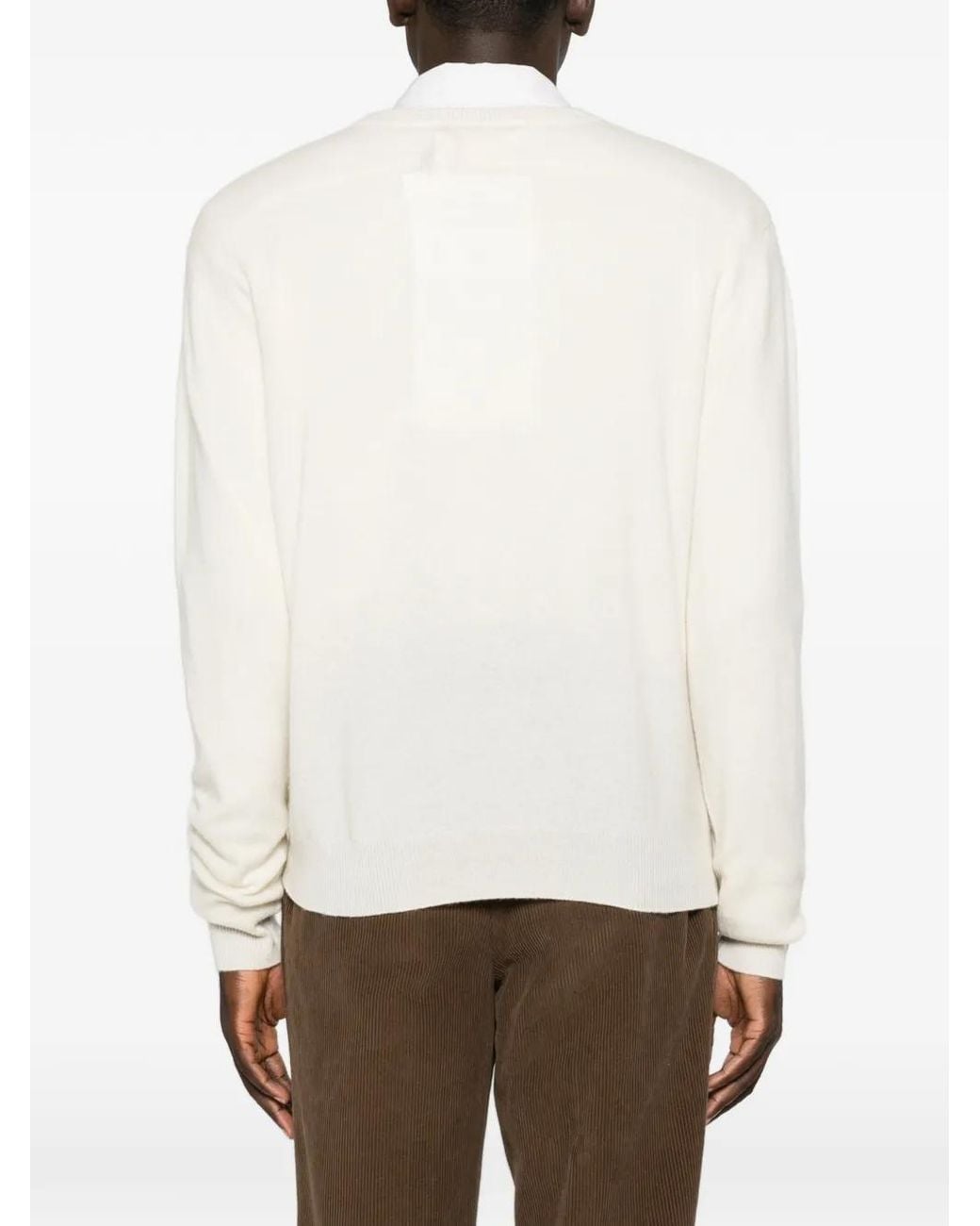 Extreme Cashmere White Bis Crew-Neck Cashmere Sweater