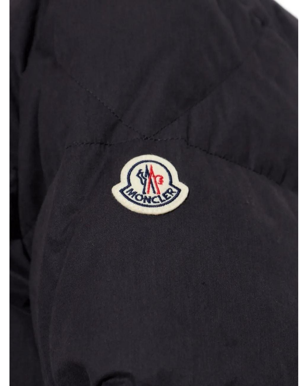 Moncler Blue Isenviel Logo-Patch Puffer Jacket for men