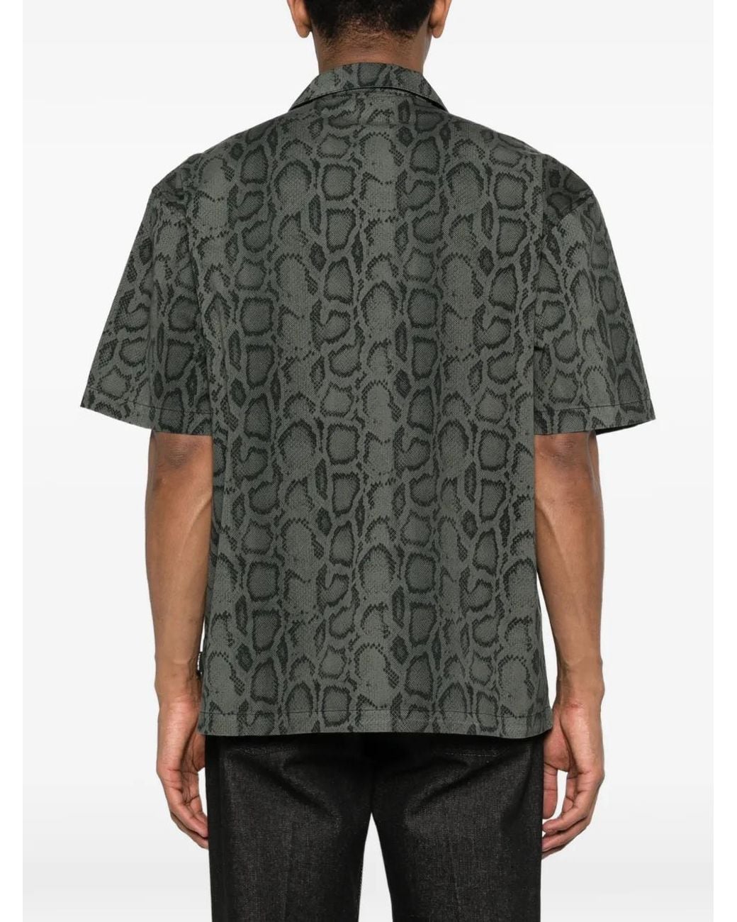 Carhartt Gray Short Sleeve Snake Camo Shirt for men