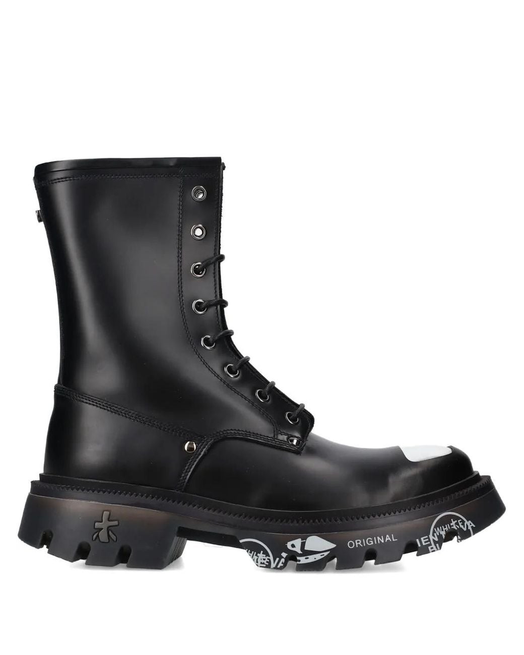 Premiata Black Brixton 461 Lace-Up Boots