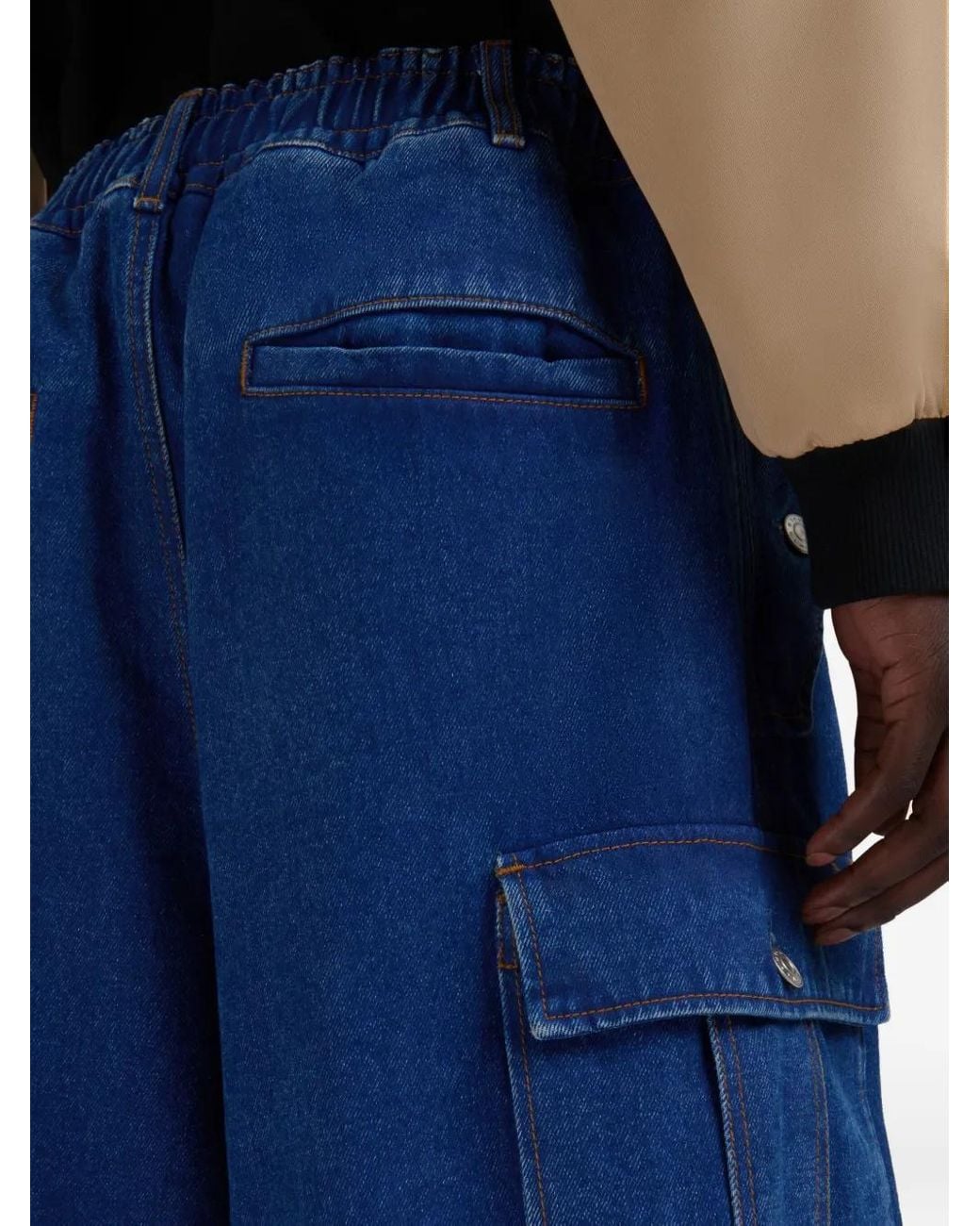 Marni Blue Cargo Jeans for men