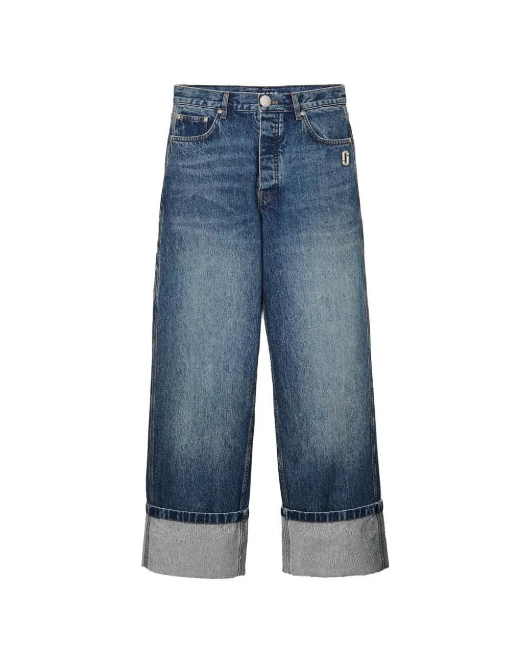 Marc Jacobs Blue Wide Leg Jeans