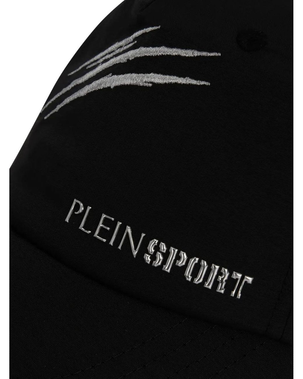 Philipp Plein Black Logo-Lettering Baseball Cap for men