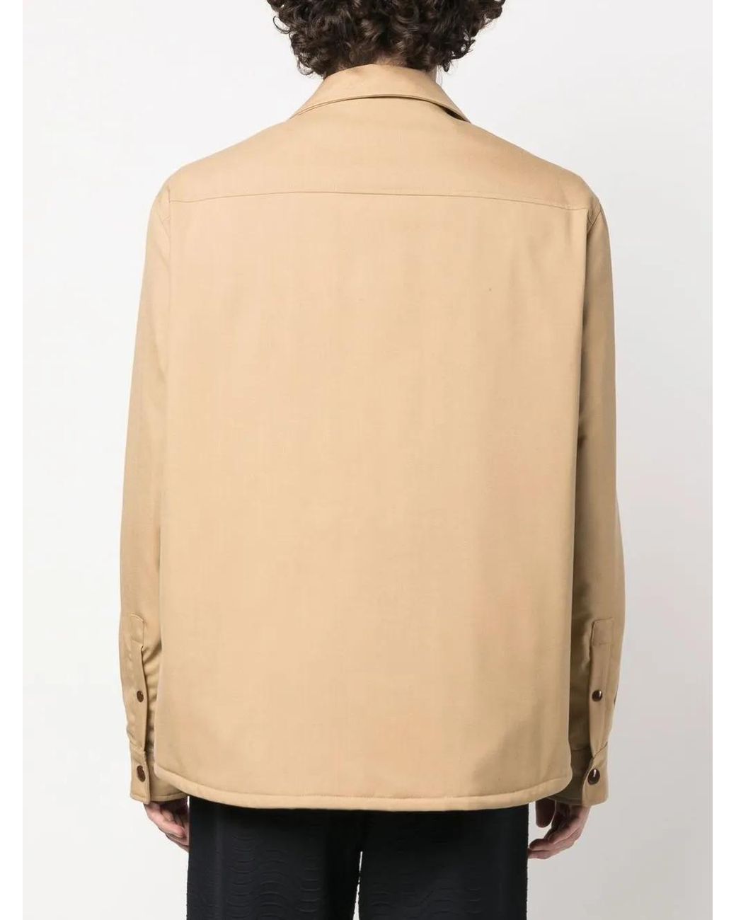 Marni Natural Virgin Wool Shirt Jacket for men