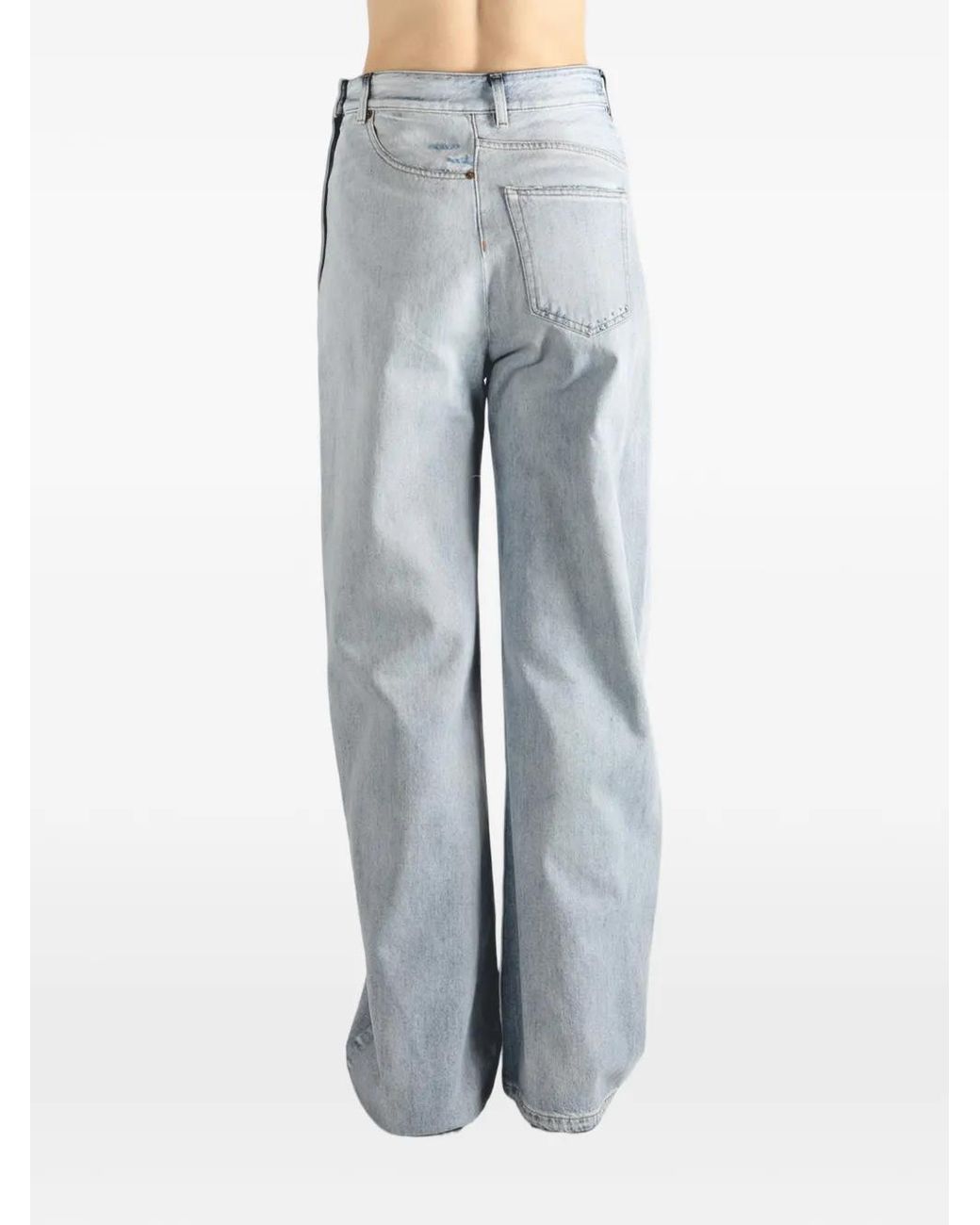 MM6 by Maison Margiela Gray Distressed Jeans