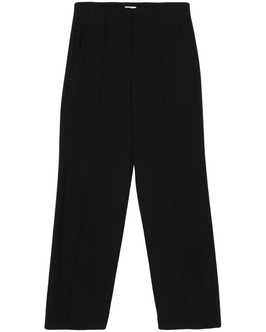 Brunello Cucinelli Black Viscose Casual Pants