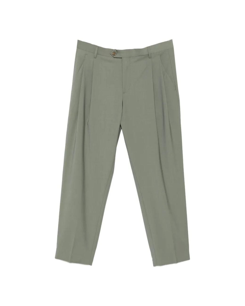 Briglia 1949 Gray Pleated Trousers for men