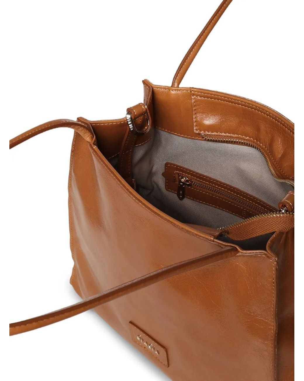 Bolso Shopper Con Parche Del Logo BIASIA de color Natural