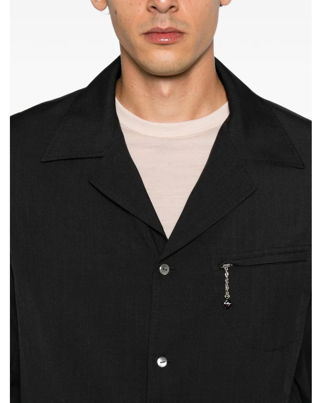 Second/Layer Black Fairmont Safari Shirt for men