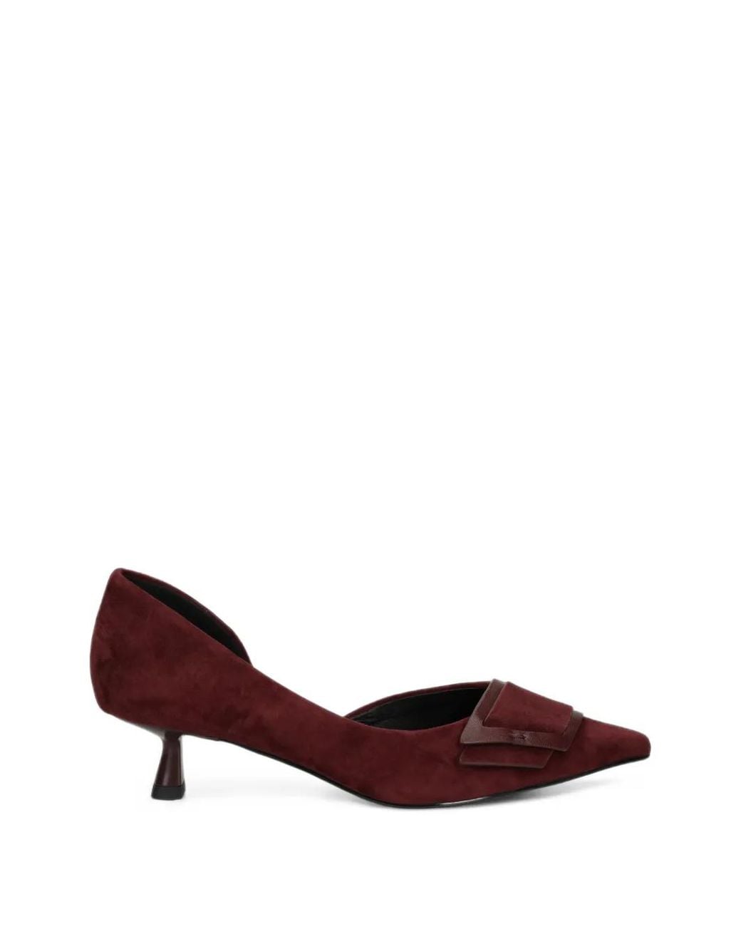Bibi Lou Red Pointed-Toe Suede Pumps