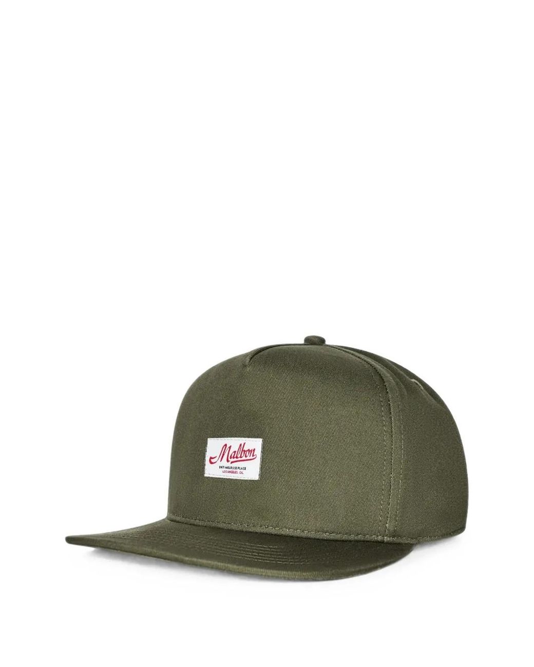 Malbon Golf Green Benchmark Snapback Cap for men
