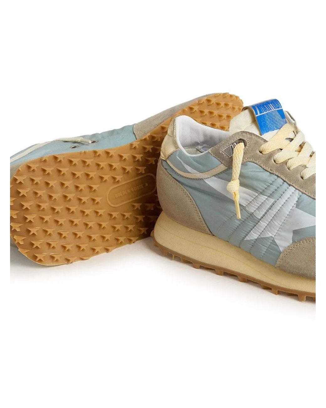 Golden Goose Deluxe Brand Blue Retro-Inspired Sneakers With Suede And Nylon Detailing for men