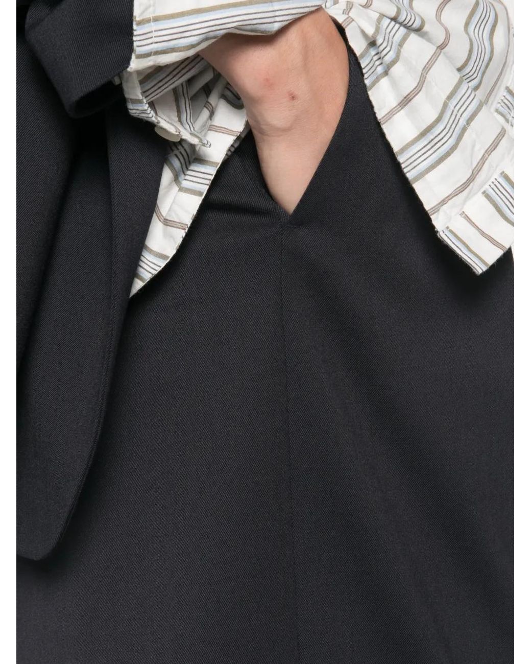 N°21 Black Pleated Tailored Trousers