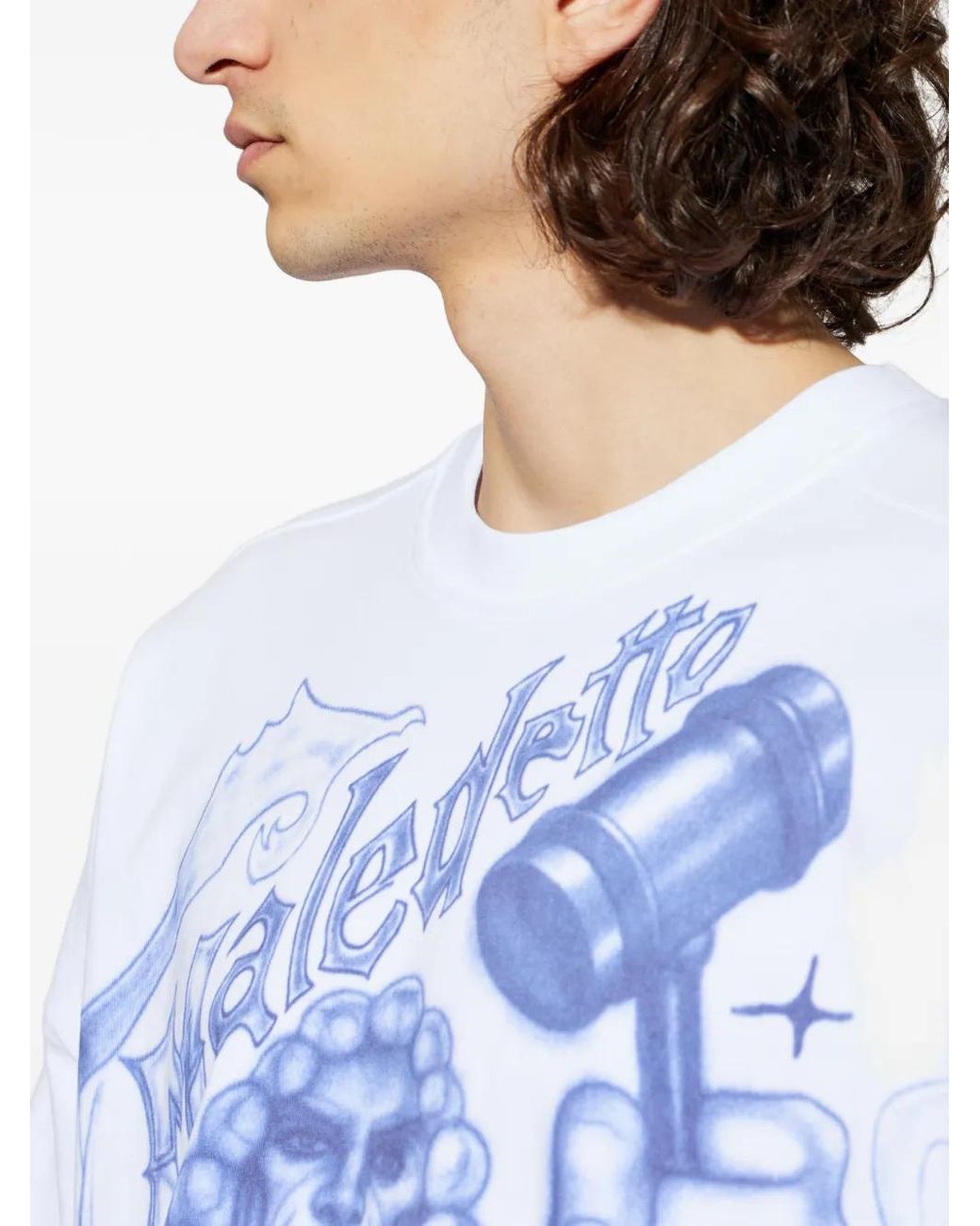 PDF Blue Graphic T-Shirt for men