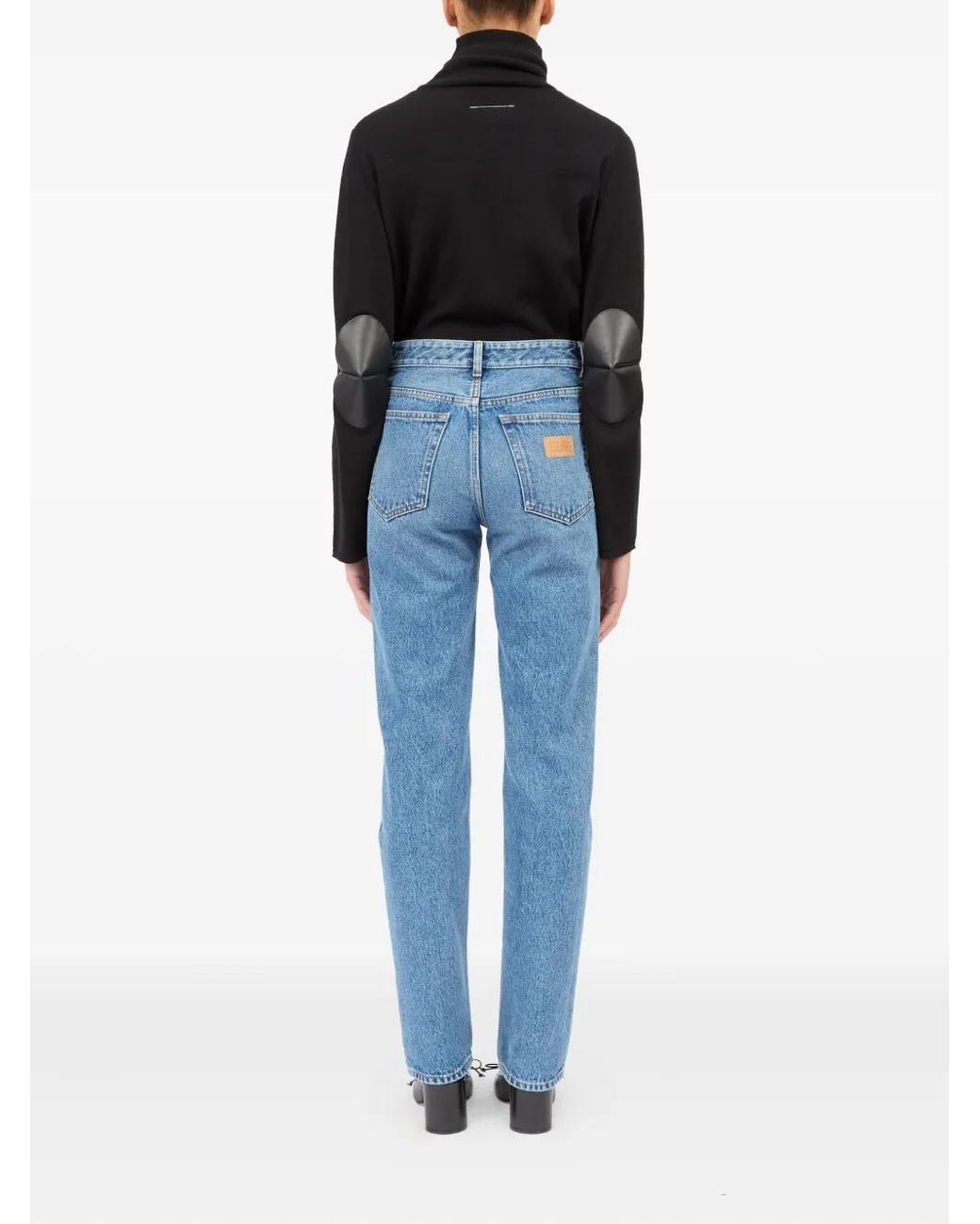 MM6 by Maison Margiela Blue Inside-Out Seams Jeans