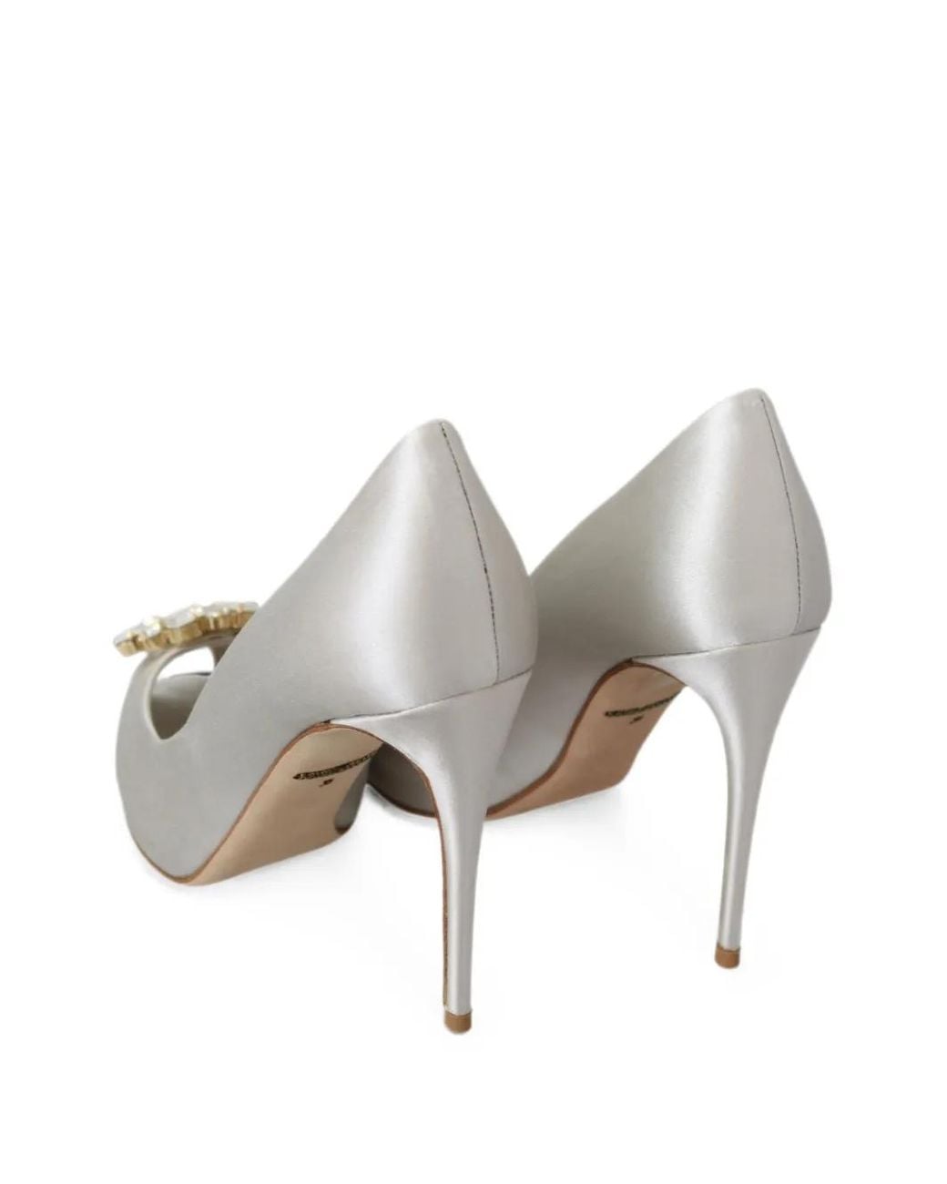 Dolce & Gabbana Natural Peep-Toe Heeled Pumps