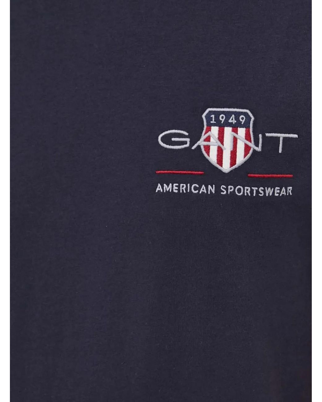 Gant Blue T-Shirt À Logo Brodé for men