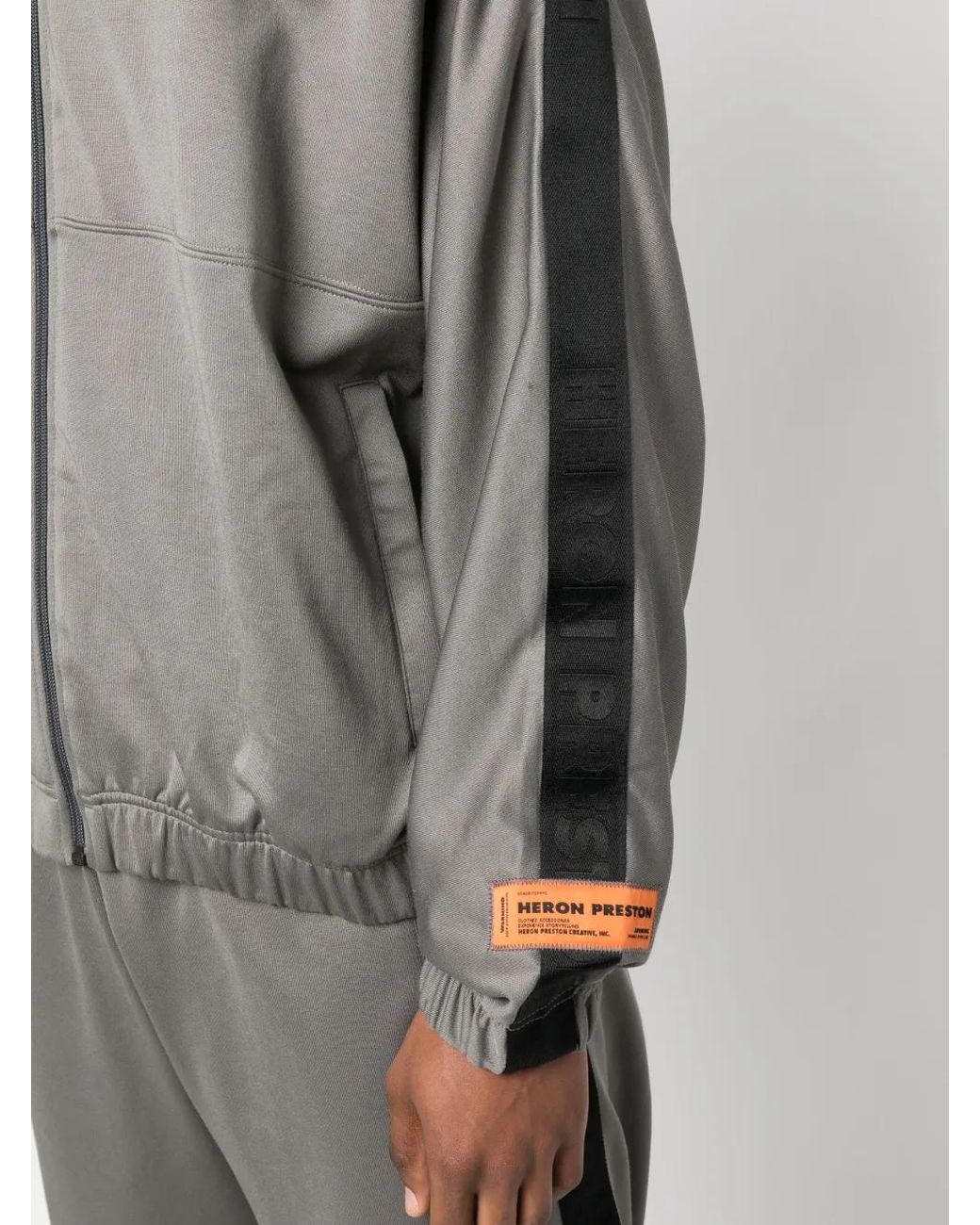 Heron Preston Gray Sweatshirt With Logo for men