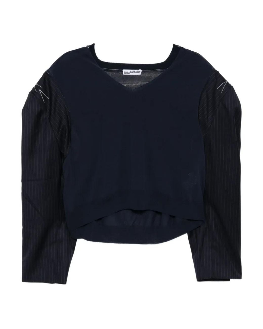 SONIA CARRASCO Blue Panelled Top for men