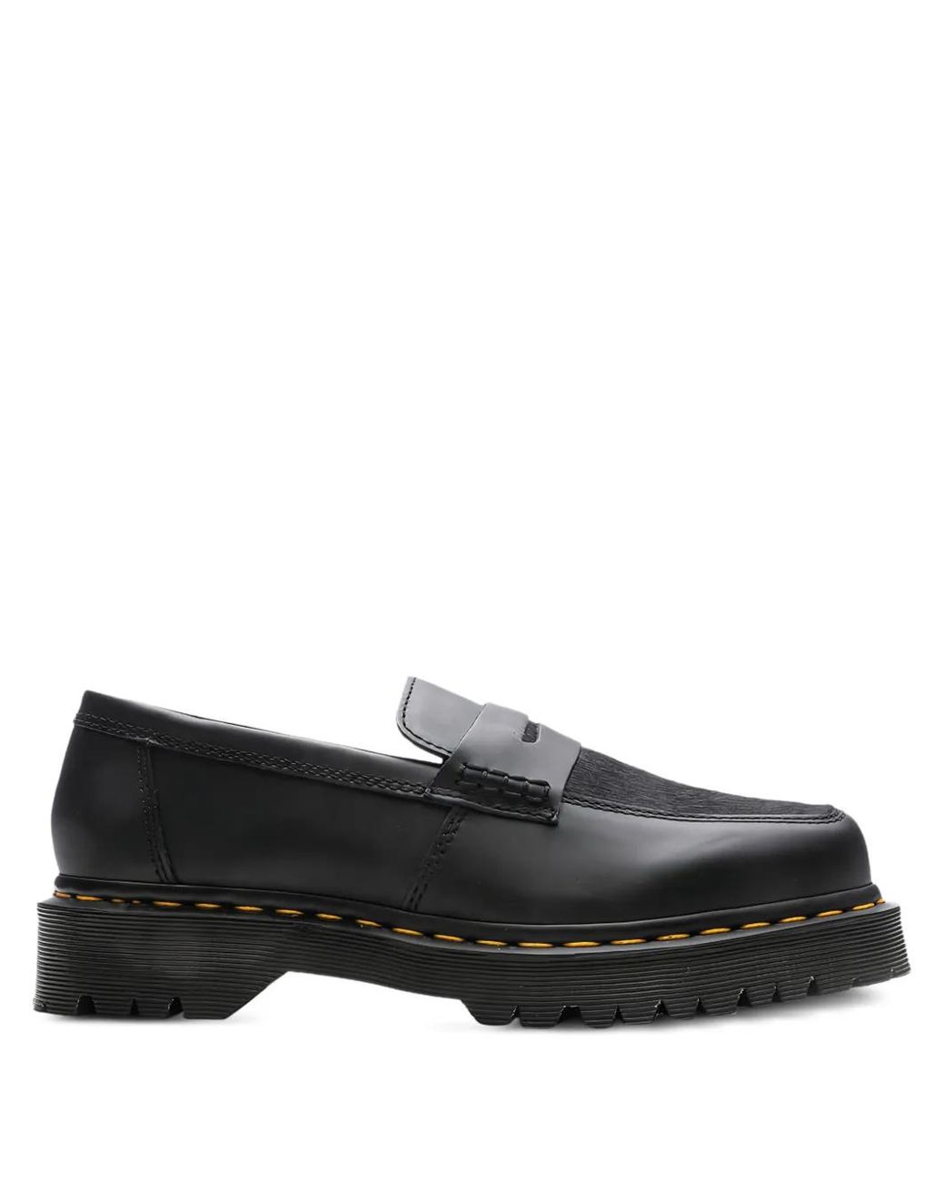 Dr. Martens Black Platform Penny Loafers