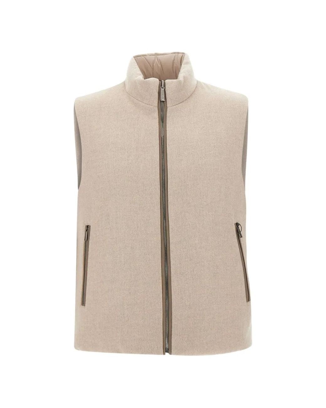 Chaleco Falieri Moorer de hombre de color Natural