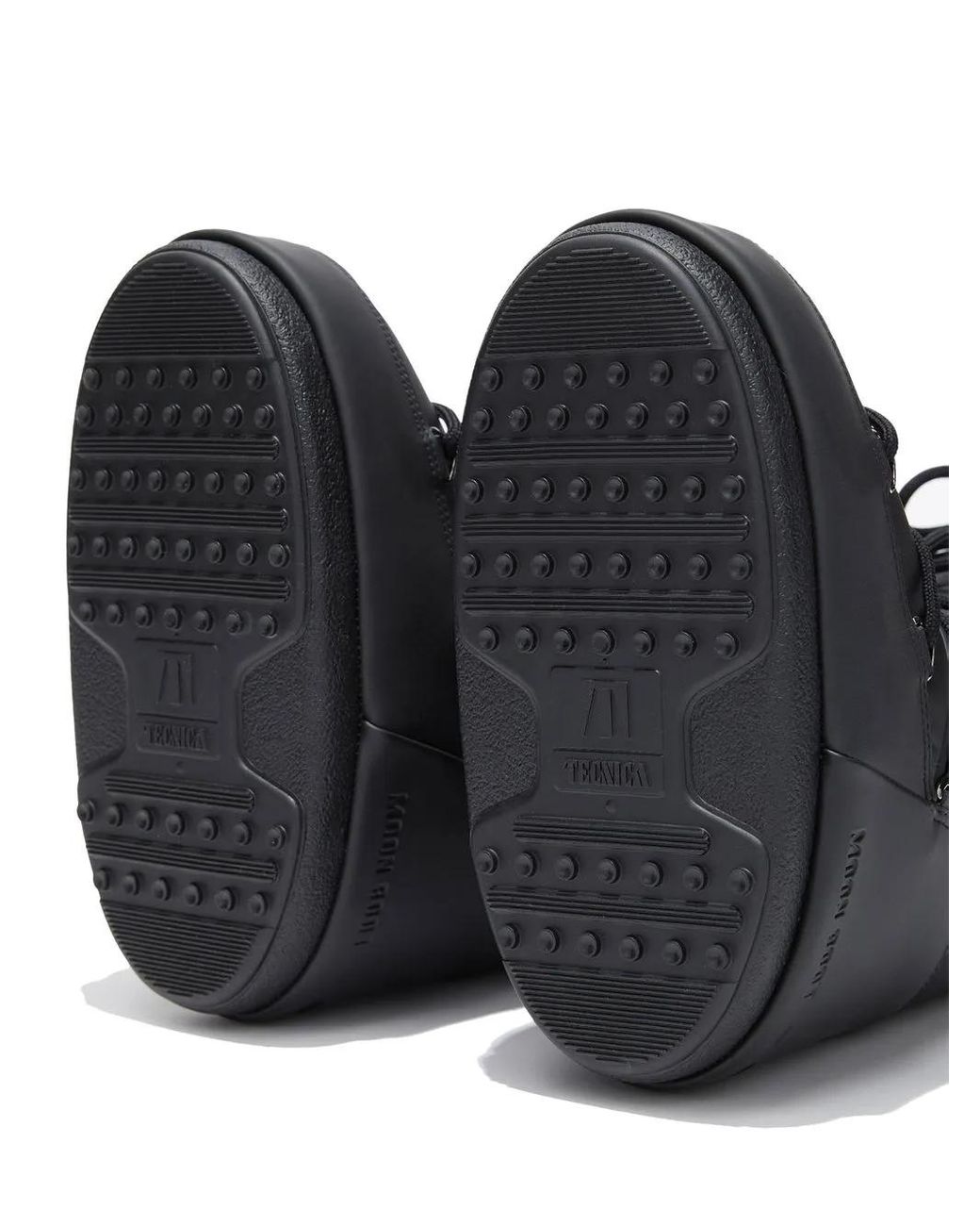 Moon Boot Black Icon Tall Rubber Boots - Unisex - Polyurethane/polyester/rubber