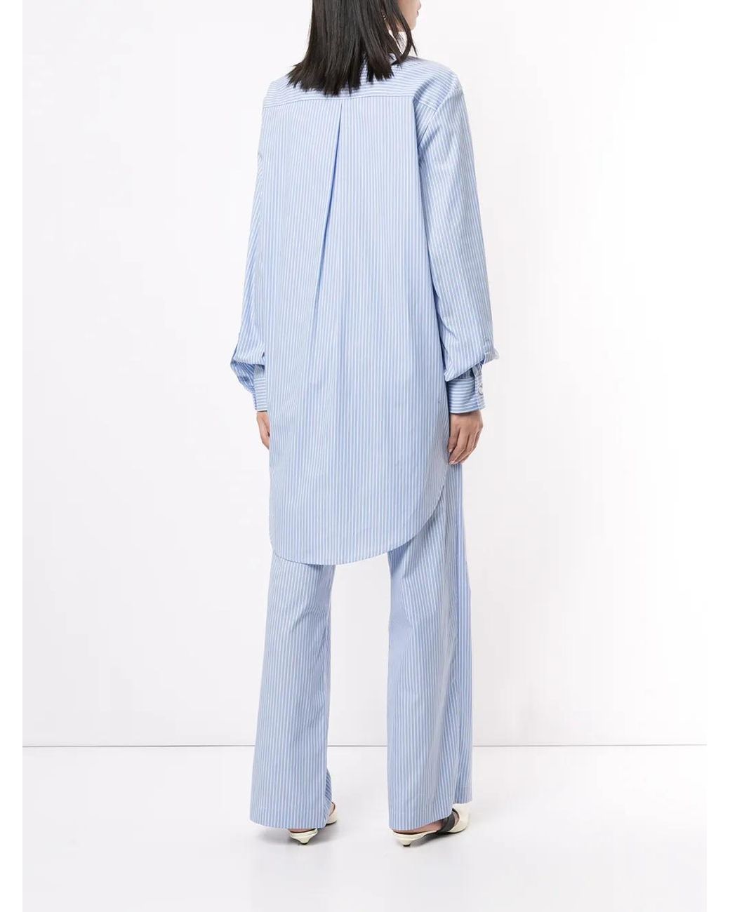 Macgraw Blue Truth Striped Shirt