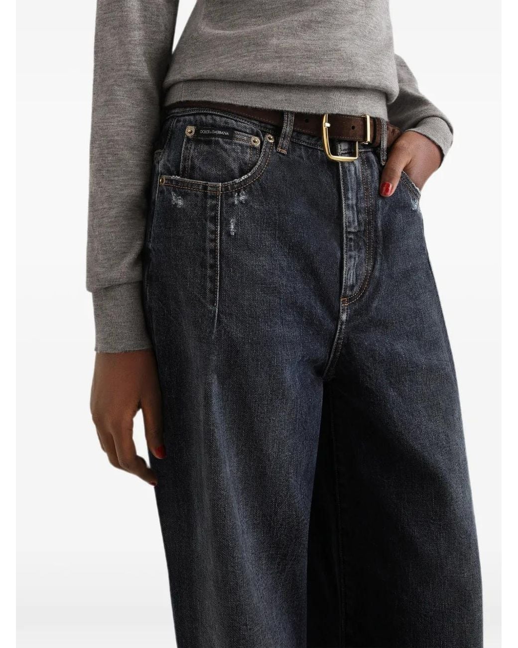 Dolce & Gabbana Blue 5-Pocket Denim Trousers