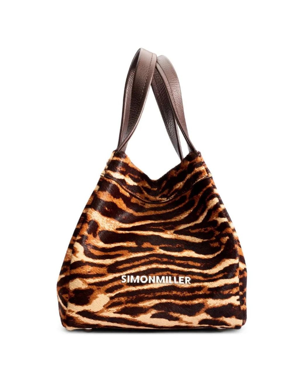Simon Miller Brown Quad Haircalf Tote Bag