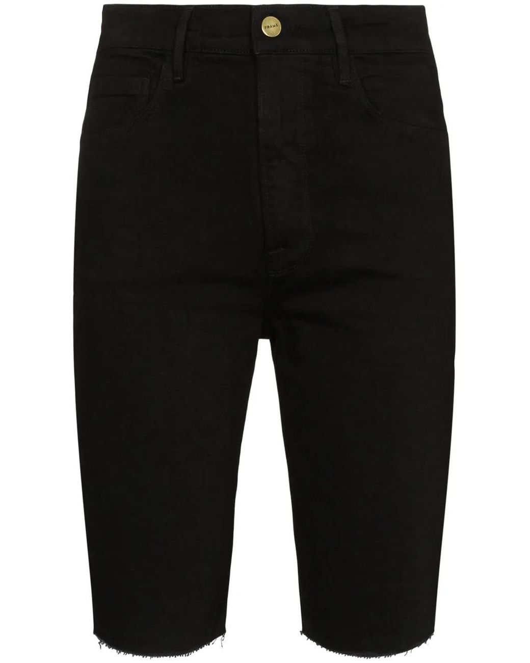 FRAME Black Le Vintage Bermuda Shorts
